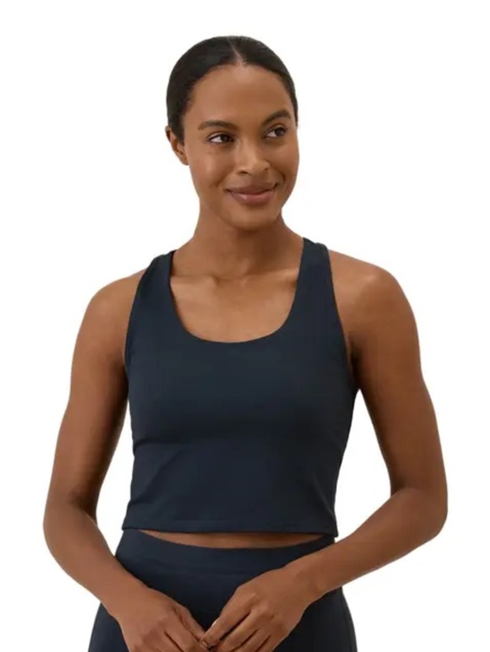 Navy pact on the go crop tank